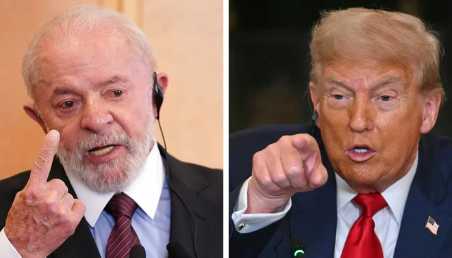 Trump je kaznoval brazilskega predsednika Luiza Inacia Lula da Silva. Foto Kazuhiro Nogi Afp