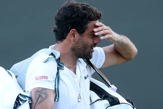 Tudi Italijan Berrettini ne bo igral v Švici. Foto: Reuters