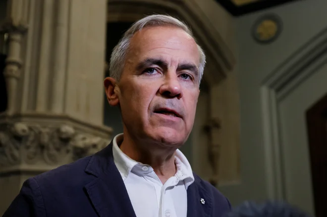 Kanadski premier  Mark Carney se poskuša povezovati z Veliko Britanijo in EU. Foto Blair Gable Reuters