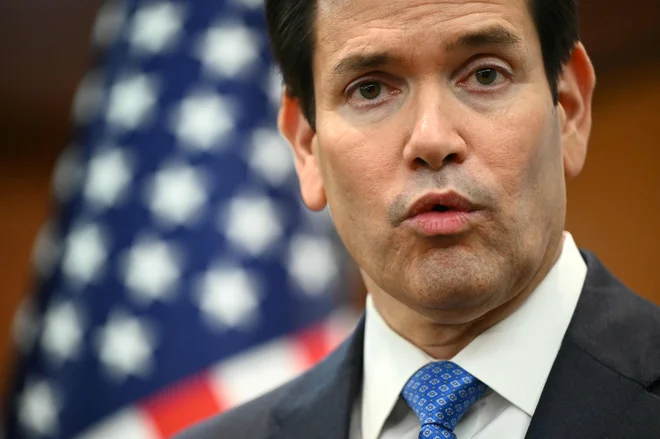 Ameriški državni sekretar Marco Rubio poskuša pridobiti Kitajce. Foto Mandel Ngan Afp