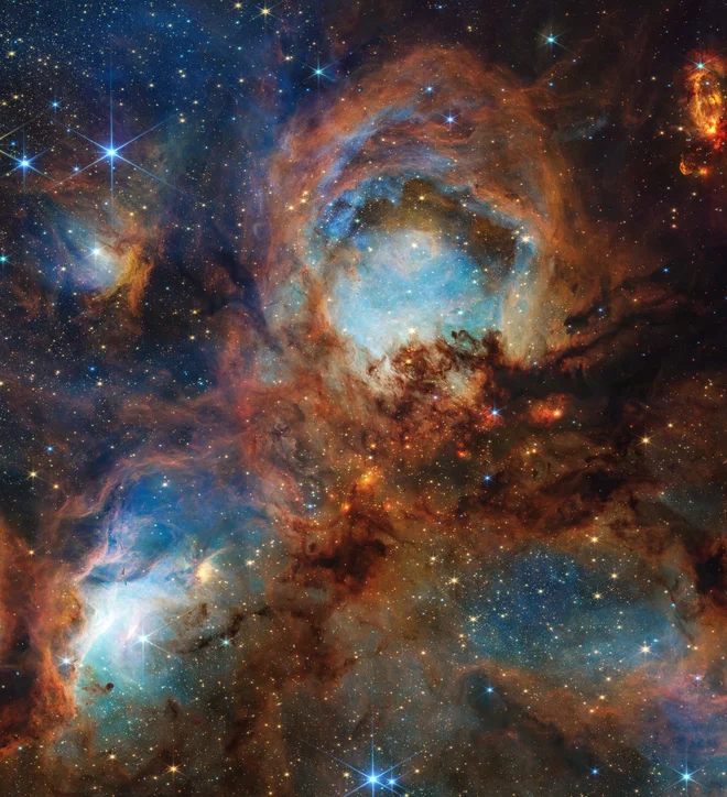Meglica NGC 6334 FOTO: NASA, ESA, CSA, STScI