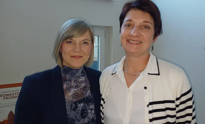 Od leve: Darja Cizelj, direktorica DUO Impoljca in Nevenka Janež, strokovna vodja. FOTO: Polona Malovrh