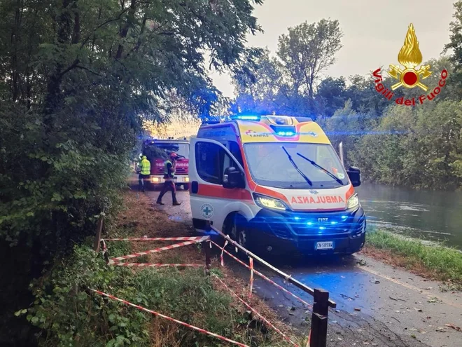 Fotografija italijanskih reševalcev je simbolična. FOTO: Vigili del fuoco/AFP