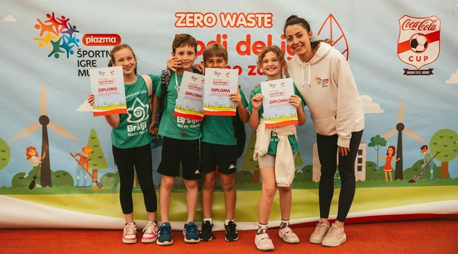 Najmlajši so sodelovali tudi na delavnicah za zmanjšanje števila odpadkov. FOTO: Rok Valenčič/Delo