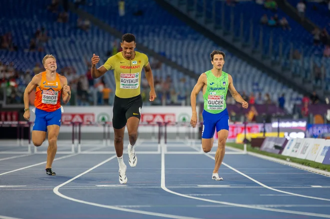 Tudi Matic Ian Guček bi bil lahko leta 2028 močno slovensko orožje na olimpijskih igrah. FOTO: Peter Kastelic/AZS
