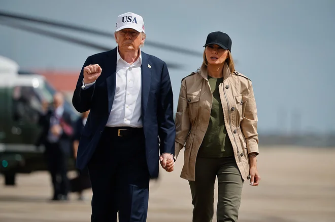 Ukrajinci so navdušeni nad Melanio Trump. FOTO: Chip Somodevilla/AFP