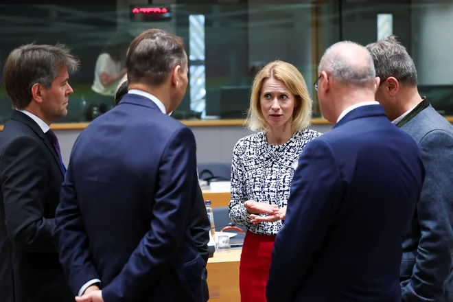 Izrael se je z visoko zunanjepolitično predstavnico Kajo Kallas že uskladil o zagotavljanju boljšega humanitarnega dostopa do Gaze. FOTO: Yves Herman/Reuters