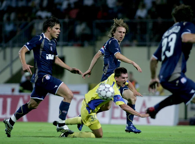 Leta 2007 je v Domžalah gostoval Dinamo z Luko Modrićem. FOTO: Roman Šipić