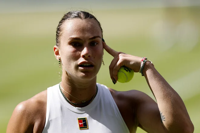 Irina Sabalenka je vodlina na lestvci WTA. FOTO: Stephanie Lecocq/Reuters
