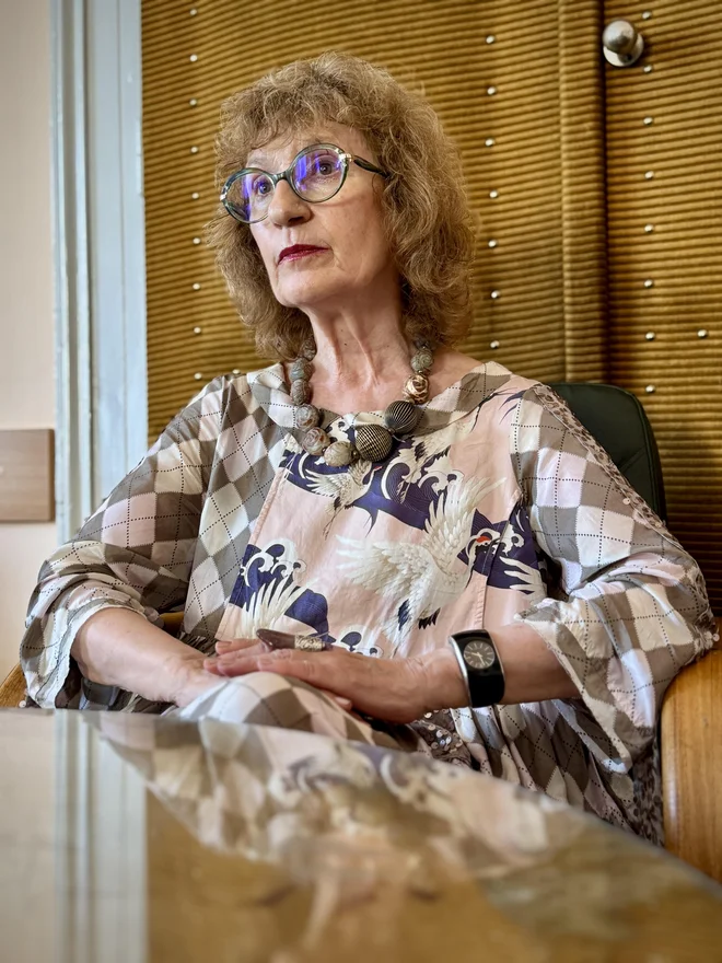Bolgarska politologinja Anna Krasteva. FOTO: Gašper Završnik