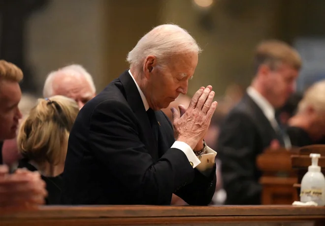 Prejšnji demokratsk predsednik Joe Biden. Foto Alex Kormann Via Reuters