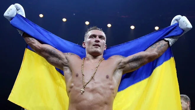 Oleksandr Usik vedno znova poudari pomembnost boja za Ukrajino pred zloveščimi ruskimi napadalci. FOTO: Stadium Astro