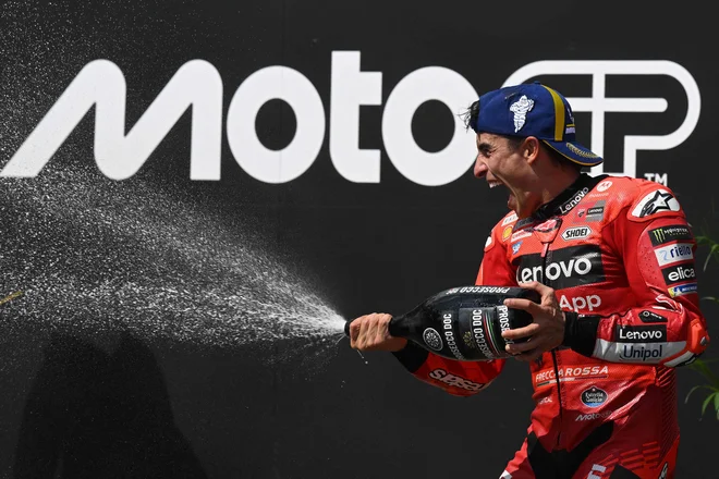 Marc Marquez je v Brnu dosegel dvojno zmago. FOTO: Michal Cizek/AFP