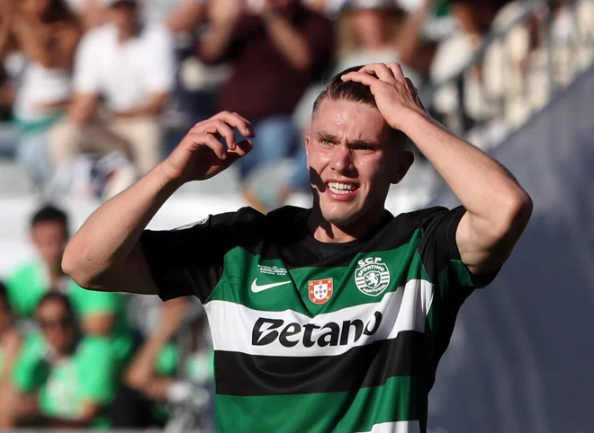 Šved je v dresu Sportinga naravnost blestel. FOTO: Pedro Rocha/Reuters