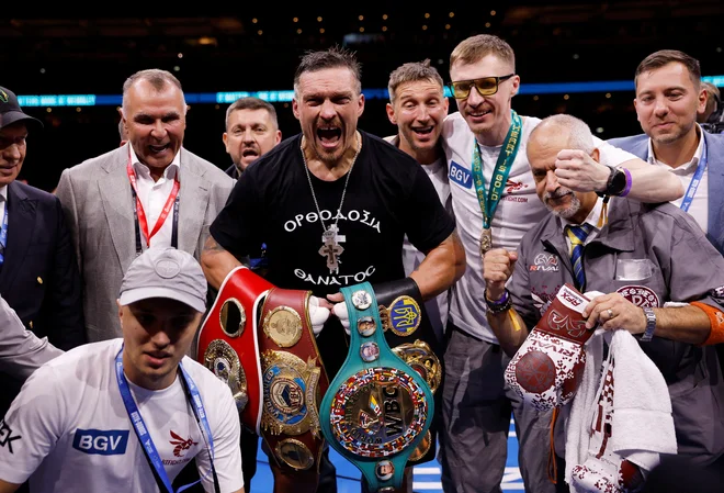 Oleksandr Usik in jnjegov štab so na Wembleju pisali zgodovino. FOTO: Andrew Couldridge/Action Images Via Reuters