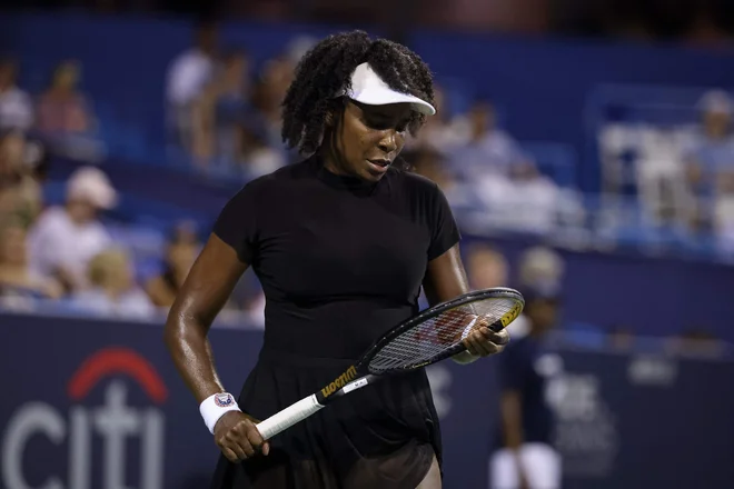 Venus Williams se je uspešno vrnila na tekmovanja, a ni več tako konkurenčna, kot nekoč. Foto: Scott Taetsch/Getty Images via AFP