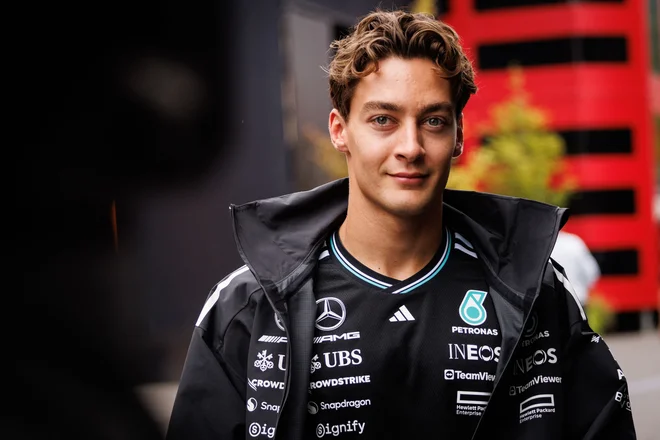 George Russell se je pred prestopom k Mercedesu kalil v Williamsu. Foto: Simon Wohlfahrt/AFP