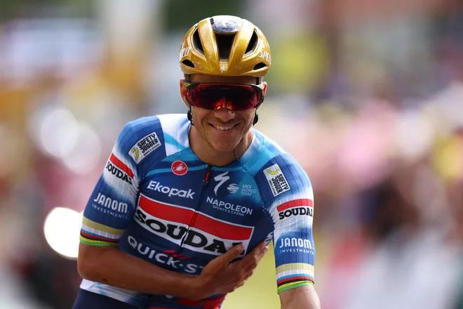Remco Evenepoel je na letošnjem Touru osvojil eno etapno zmago, a dirko je rapustil razočaran. Foto: Sarah Meyssonnier/Reuters