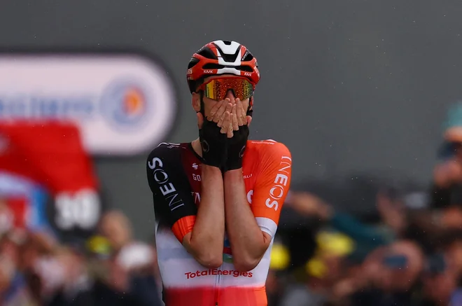 Tudi drugo etapno zmago je Arensman dosegel s samostojno vožnjo: Sarah Meyssonnier Reuters