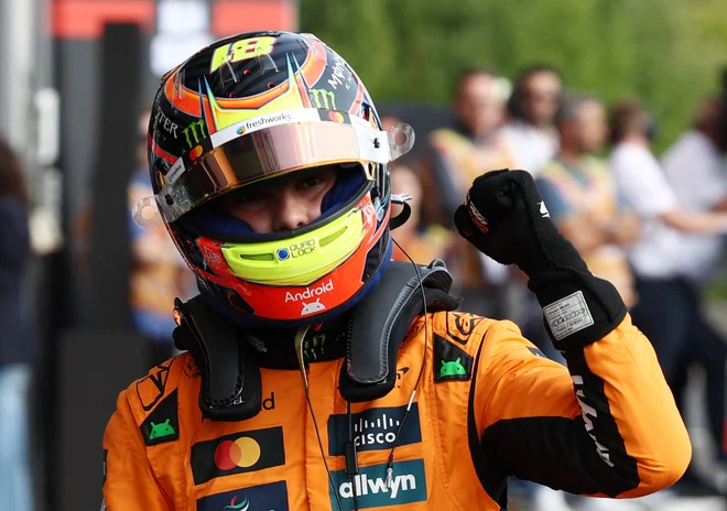 Oscar Piastri je bil danes razred zase v Spa-Francorchampsu. FOTO: Yves Herman/Reuters
