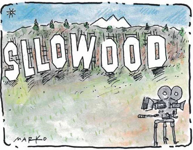 Nova filmska znamka. KARIKATURA: Marko Kočevar