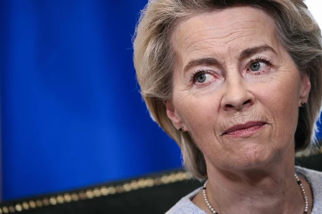 Predsednica Evropske komisije Ursula von der Leyen. Foto: Brendan Smialowski Afp