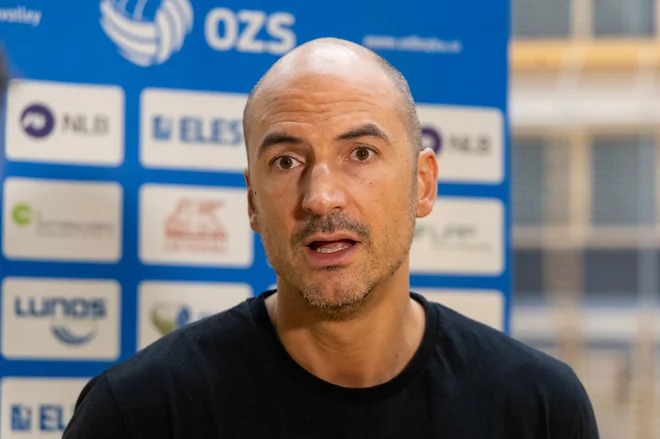 Selektor Fabio Soli si želi s slovenskimi odbojkarji doseči nekaj posebnega. FOTO: Voranc Vogel/Delo