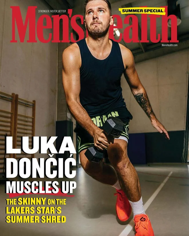 Dončić na naslovnici revije. FOTO: Instagram/Men's Health