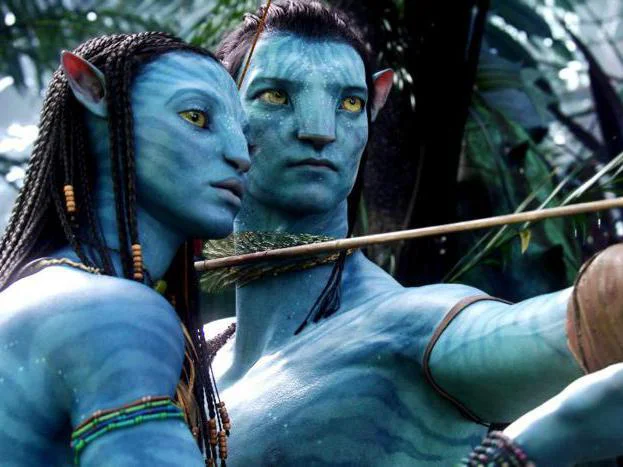 Neytiri (Zoe Saldaña) in Jake Sully (Sam Worthington), ki se vračata tudi v tretjem delu Avatarja. FOTO: promocijsko gradivo