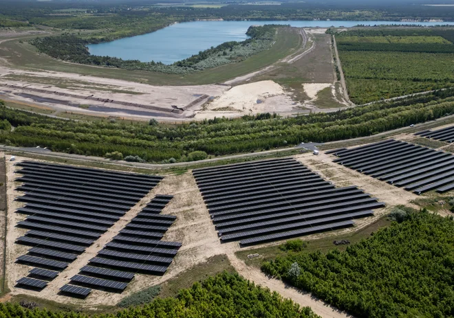 Najmanj 13 držav EU je junija doseglo svoj največji mesečni delež v proizvodnji sončne energije, saj se je ob vročem in sončnem vremenu obrestovala nova zmogljivost sončnih elektrarn, nameščenih v zadnjih letih. FOTO: Lisi Niesner/Reuters
