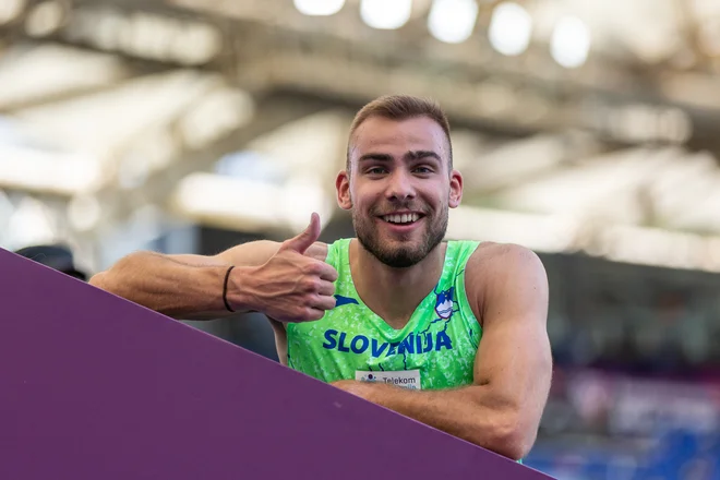»Trener me pred vsakim treningom vpraša, kako se počutim. Če se počutim slabo, na sporedu pa je zahteven trening, se prilagodimo,« pravi o svojih treningih. FOTO: Peter Kastelic/Atletska zveza Slovenije