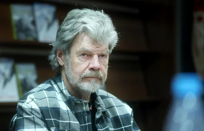 Zaskrbljen je tudi Reinhold Messner. FOTO: Blaž Samec/Delo
