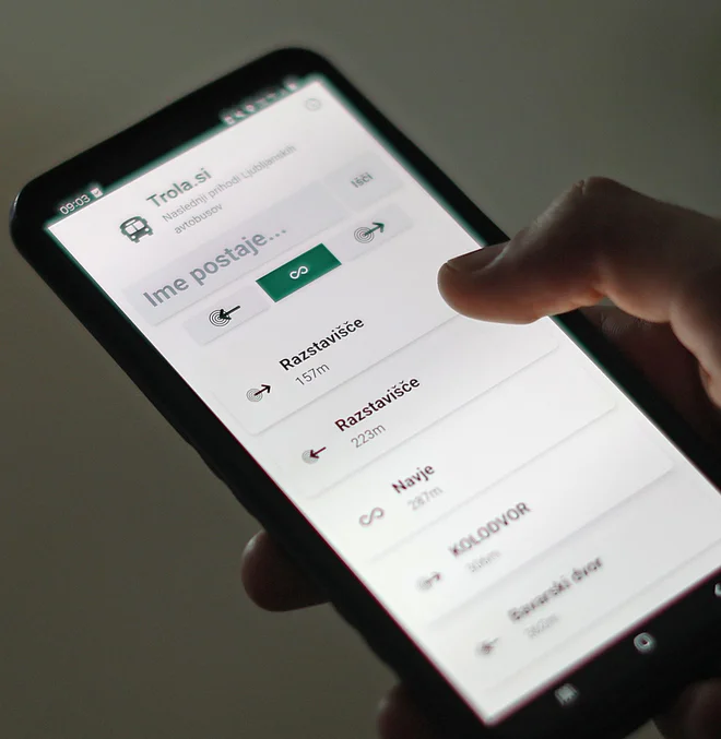 Aplikacija je dostopna kot spletna stran in na androidu. FOTO: Leon Vidic