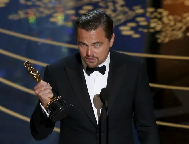DiCaprio je po šestih nominacijah oskarja dočakal leta 2016, ko je  kipec prejel za glavno vlogo v Povratniku. Foto Reuters