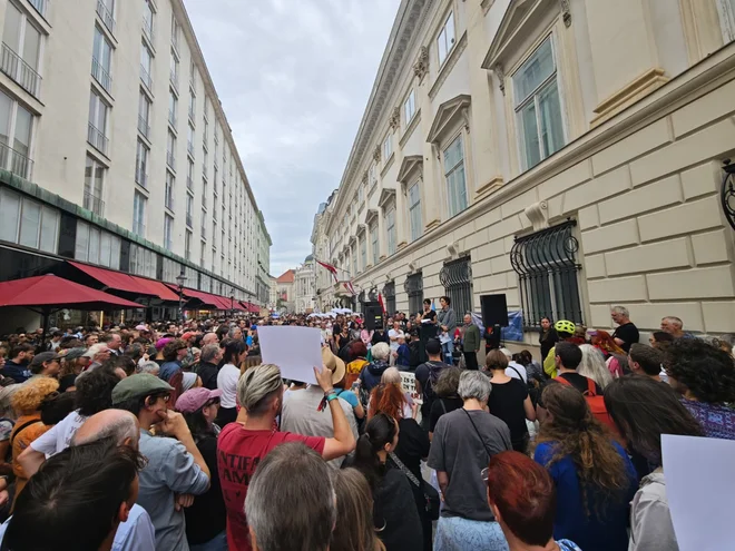 Protest na Dunaju. FOTO: Petar Rosandić 