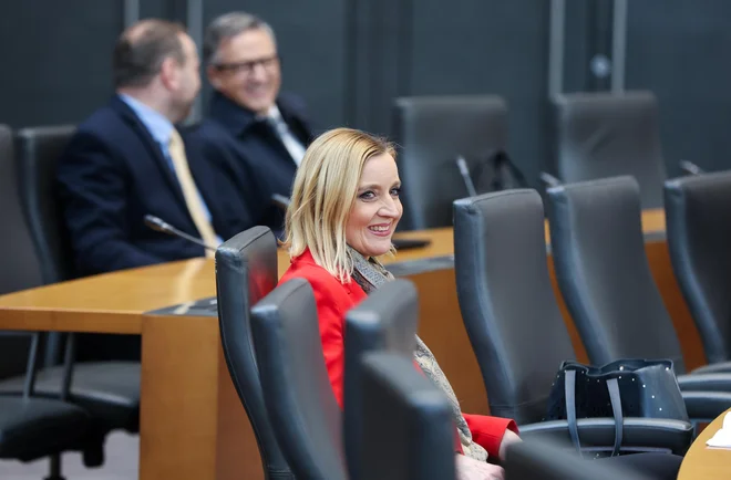 Mojca Pašek Šetinc opozarja na neznanke in pasti novega holdinga. FOTO: Matej Družnik