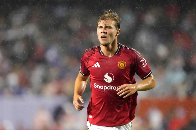 Leipzig je v zameno za Šeška želel pridobiti napadalca Manchester Uniteda, Rasmusa Hojlunda. FOTO: Patrick Mcdermott/AFP