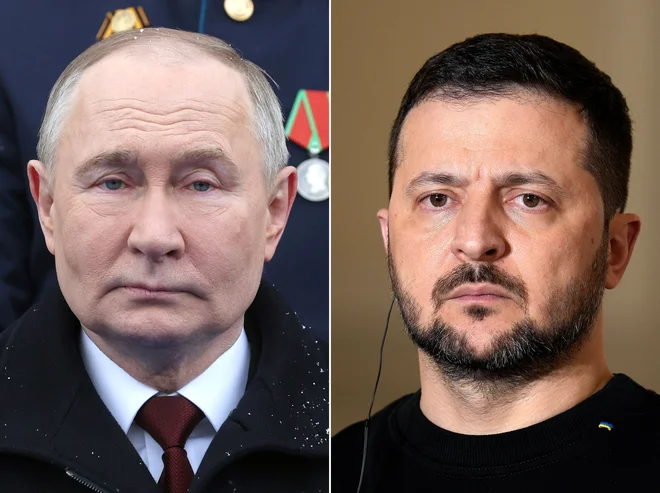 »V Ukrajini smo večkrat poudarili, da je iskanje pravih rešitev lahko zares učinkovito le na ravni voditeljev,« je na družbenem omrežju X zapisal Zelenski.  FOTO: Mikhail Klimentyev/AFP