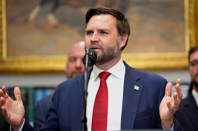 JD Vance je tretji najmlajši podpredsednik ZDA. FOTO: Kent Nishimura/Reuters