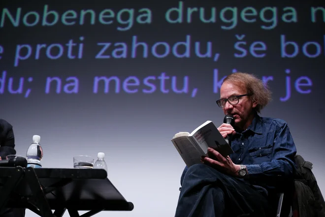Med literarnim večerom v Kinu Šiška let 2014. FOTO: Uroš Hočevar/Delo