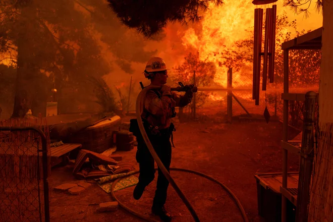 Požari so zajeli Kalifornijo. FOTO: Eric Thayer Getty Images Via Afp