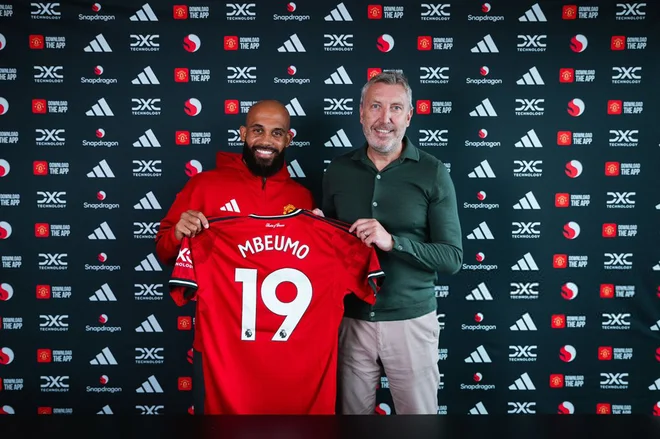 Kamerunec Bryan Mbeumo je prišel iz Brentforda. FOTO: MUFC/twitter