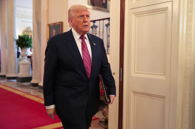 Predsednik  Donald Trump proti pozitivni diskriminaciji. FOTO: Anna Moneymaker Getty Images via AFP