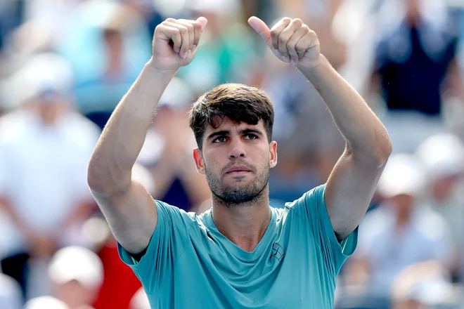 Carlos Alcaraz je nazaj. FOTO: Matthew Stockman/Getty Images via AFP