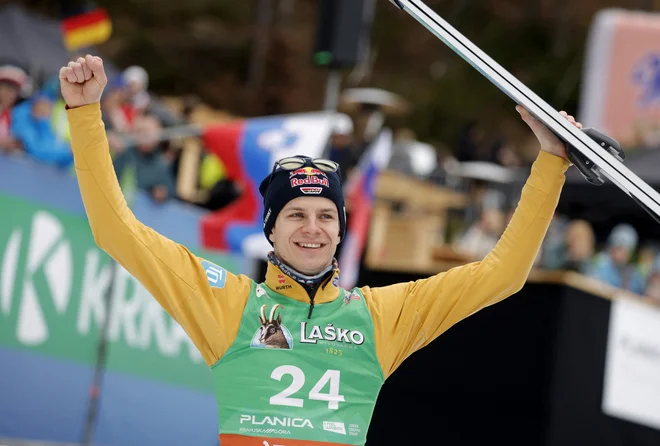 Bo Andreas Wellinger svetovni prvak? FOTO: Borut Živulović/Reuters
