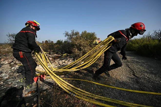 V Franciji so v Bordeauxu izmerili rekordnih 41,6 stopinje Celzija. FOTO: Bertrand Guay/AFP